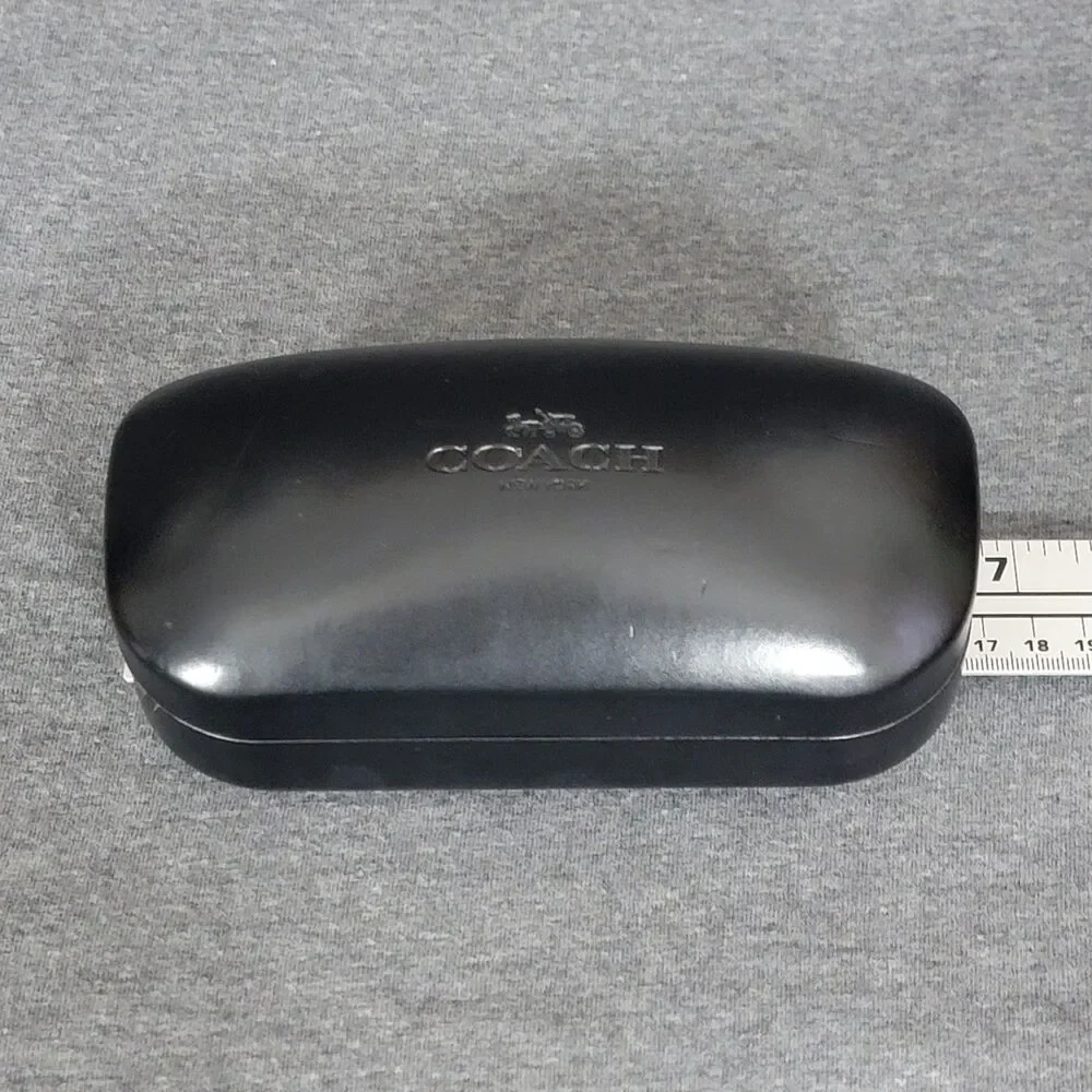 Coach New York Black Clamshell Hard Case Eye Glasses Sun Glasses